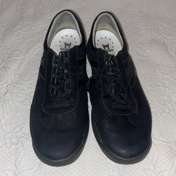 MEPHISTO runoff air-jet system women’s black suede walking shoes - Picture 3 of 6